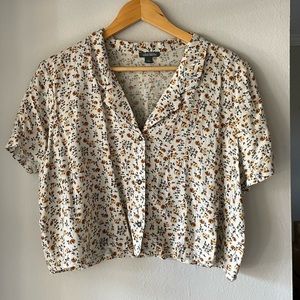 Floral Button Down Top